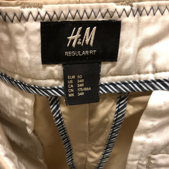 H&M Men’s Khaki Shorts Regular Fit - Picture 3 of 4